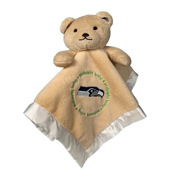 BabyFanatic Seattle‎ Seahawks Security Blanket Bear Licensed Lovie Lovey Buddy - Picture 1 of 12